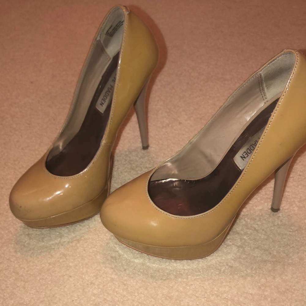 Steve Madden Nude Platform Heels